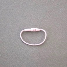 의류 태그 로프 가방 카드 DIY 라벨 액세서리 8cm 길이 코드 폴리에스터 걸이식 정제 100, Pink, 1개