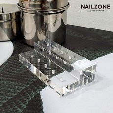 아크릴 계단형 네일비트 꽂이, 1개, 투명