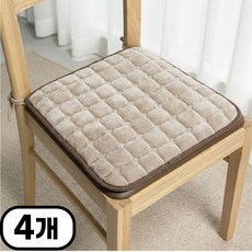 어노에즈 끈 달린 식탁 의자 방석 4P