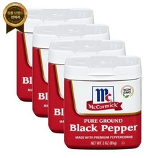 맥코믹 그라운드 블랙페퍼 3oz(85g) 4팩 McCormick Ground Black Pepper 3 oz, 4개, 85g
