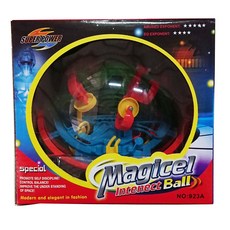 小胡玩具 盒裝魔幻智力球 (99關) 3D迷宮球 益智球 兒童玩具, 1個