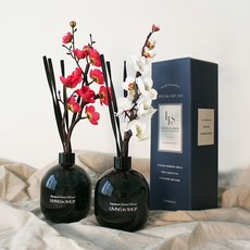 리빙인샵 시그니처 홈 플라워 대용량 디퓨저 트위스트 발향스틱, 2개, 520ml, 호텔우드(HotelWood)