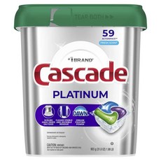 Cascade 白金洗碗機專用洗滌劑 清新香 59入, 1個, 903g