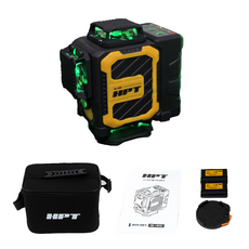 HPT 레이저레벨기 미니 그린 4D 오스람 다이오드 HL-4SG 배터리2개 최신형, 1세트