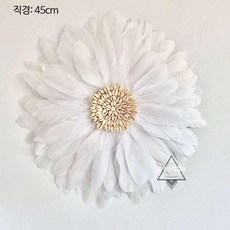 깃털 벽 장식 아트 인테리어 행잉레더스트랩 북유럽, G_45cm