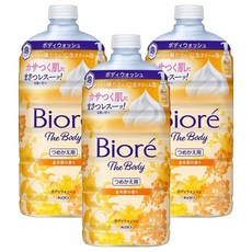 비오레 바디워시 거품타입 금목서 향 리필용, 3개, 780ml