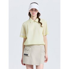[챌린저] 여성 제로라이트 벌룬 스트링 카라 반팔 우븐탑 CHF2WWT6613
