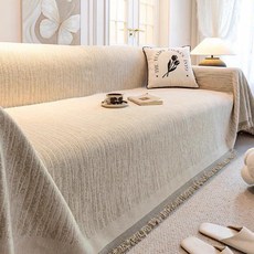 고양이 긁힘 방지 소파 커버 전면 사계절용 방석, 무완 카키