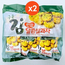 구운김 한입 달콤 쌀과자, 250g, 2개