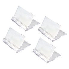 아크릴 카드 스탠드 명함 사진 꽂이, 4개, 1단