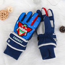 어린이 헬로카봇 방한 손가락장갑 카봇 16 마이티가드 X 아동 남아 패딩 장갑