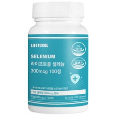 LIFETOCOL 硒補充錠 300mcg, 100顆, 1個