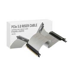 LINKUP - AVA5 Armour PCIE 5.0 라이저 케이블 [60cm (총 길이 64cm)] RTX5090 RX9070 GPU 지원 | x16 128GB/s 속도 |, 25cm - v4, White