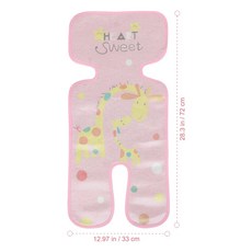 유모차 시트 쿠션 아이스 실크 소재 경량 통기성 쿨링 패드 라이너 카시트 쿨러 매트, 1개, 1. Pink