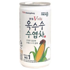 광동 V라인 옥수수수염차 180ml 30캔 탕비실 음료수, 30개