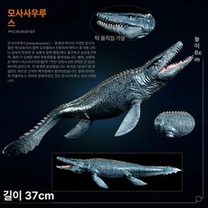 고대상어 메갈로돈 헬리코프리온 모사사우루스 피규어, 섀도우 에디션 전기 거북이