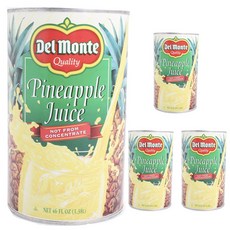 델몬트 파인애플 주스, 4개, 1.38L