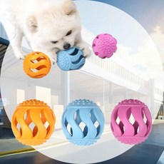 간식놀이 러버토이 야구공 랜덤1개 두뇌트레이닝 애견공놀이 애견훈련 간식홀더 IQ훈련 강아지장난감