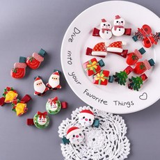 크리스마스 집게핀 (2P) 브러치 뱃지 뱃찌 배찌 브로찌 브로치, 눈사람