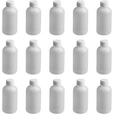 15개 누수 방지 플라스틱 시약 병 250ml 두꺼운 좁은 입 화학 저장 용기 산염기 저항 실험실 샘플 병 학교 및 실험실 사용