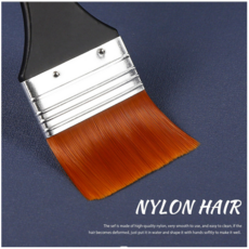 페인트 브러쉬 2호 3호 4호 5호 평붓 납작 그림 수성 냅킨아트 공예 재료, 2cm-2호