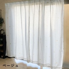 디즈니 미키 폭 100 x 108 ~ 228cm 길이 · 150 176 198cm 2 매 세트 레이스 커튼 제인 베이지 핑크 라운드 마우스 캐릭터 311316