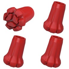 AWINNER 하이킹 폴 팁 4개 고무 마모 및 찢어짐 방지 트레킹 폴 워킹 스틱 지팡이용, 지팡이 팁 교체용 AWINNER 하이킹 폴 4개 세트