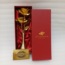 인테리어 소품 어버이날 선물 금 장미 골드 로즈 새제품 구제매니아몰, 1개