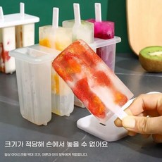 아이스크림 몰드 아이스바 아이스크림 인터넷 상품 가정용 아이스바 어린이 아이스크림 자작 모델 대형 아이스 트레이, 사양 없음, 3세트 12칸-아이스크림 스틱 포함-50개