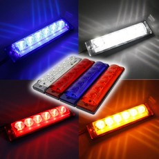 마켓마고 자동차 LED차폭등(대형) 24V 사이드램프 카익스테리어 자동차용품, 레드 대형 1개, 1개