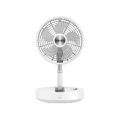 APREM P2000 折疊收納風扇，無線便攜，多角度調整，可拆卸清洗, White