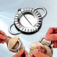 집에서 손만두 완성 스텐 만두 제조기 만두틀 빗기 떡만둣국 만두빚기 똥손 도구, 1개, 스텐만두메이커