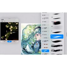 G mai 發送 繪畫素材 丟丟procreate仿水彩正比頭像團練第1期2025 有課件和筆刷