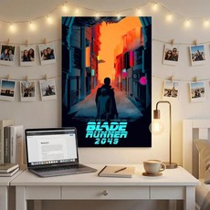 클래식 영화 러너 포스터 벽 데칼 떼어내고 붙이기 프린트 방수 홈 데코, 20. White1