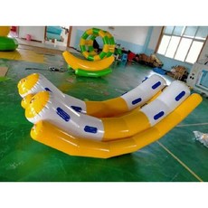 수영장 에어바운스 물놀이 풍선 구조물 에어벌룬 풀장 볼풀장 컬러풀, 검정 2열 시소 2.6m