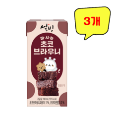 설빙 마시는 초코브라우니, 3개, 190ml