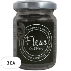 Fleur 글리터 파우더 90g, BLACK, 3개