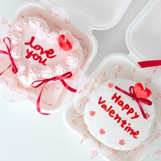 디유 발렌타인데이(초콜릿 데이) 도시락 레터링 수제 케이크 DIY 키트 만들기, 미니러블리 도시락 케이크