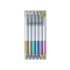 파이롯트 파이롯트 쥬스업 젤 볼펜 6색세트 (0.4mm), 메탈릭(LJP120S4-6CM)