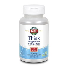 Kal 鋅L-蘇糖酸鎂無麩質素食錠, 60顆, 1罐