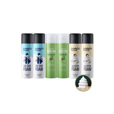 SLEEK 슬릭 모션 쉐이빙폼 210ml 4개+증정(엣지면도기)/면도용품, 대용량 쉐이빙폼 250ml 6개 (쿨크러쉬 2개 + 아