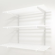 아텍스 다용도 시스템 벽선반 반달선반 화이트 국내제작, 33cm, 1단, 1m