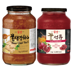 꽃샘 꿀차병 꿀석류차 1kg +꿀생강차S 1kg, 1개