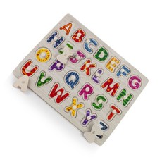 닐스 원목 꼭지퍼즐 알파벳 퍼즐맞추기