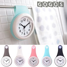 5color 욕실 시계 무소음 방수 화장실 시계 주방 시계 + 사은품 증정, 스카이 블루