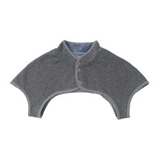 성인용 민소매 재킷 넥 및 숄더 워머 바디 랩 가을 겨울에 따뜻하게 유지 그레이, 성인용 민소매 재킷 넥 및 숄더 워머 바디 랩, 가을