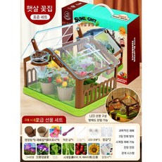 작은 화분 심기 키트, 1. 선실 심기 (LED 조명 버전) 6 컵과 6 가지