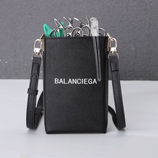 桃園出貨 美髮剪刀包 髮型師專用高級工具收納包 時尚潮流剪髮理髮包 專業美髮師挎包, 1個, 英文黑色