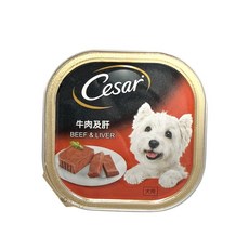 Cesar 牛肉及肝狗罐頭, 100g, 24個, 牛肉及肝