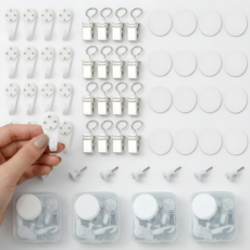 아이앤에이치 다용도 벽걸이 아이디어못 16개 + 후크클립 16개, 1개